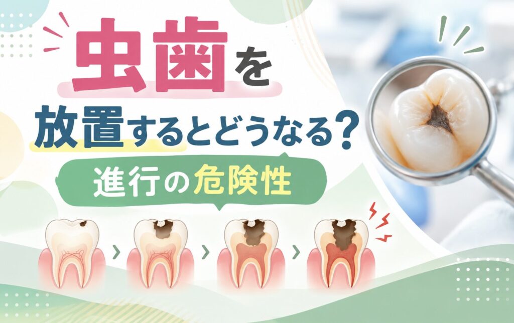 虫歯を放置するとどうなる？進行の危険性
