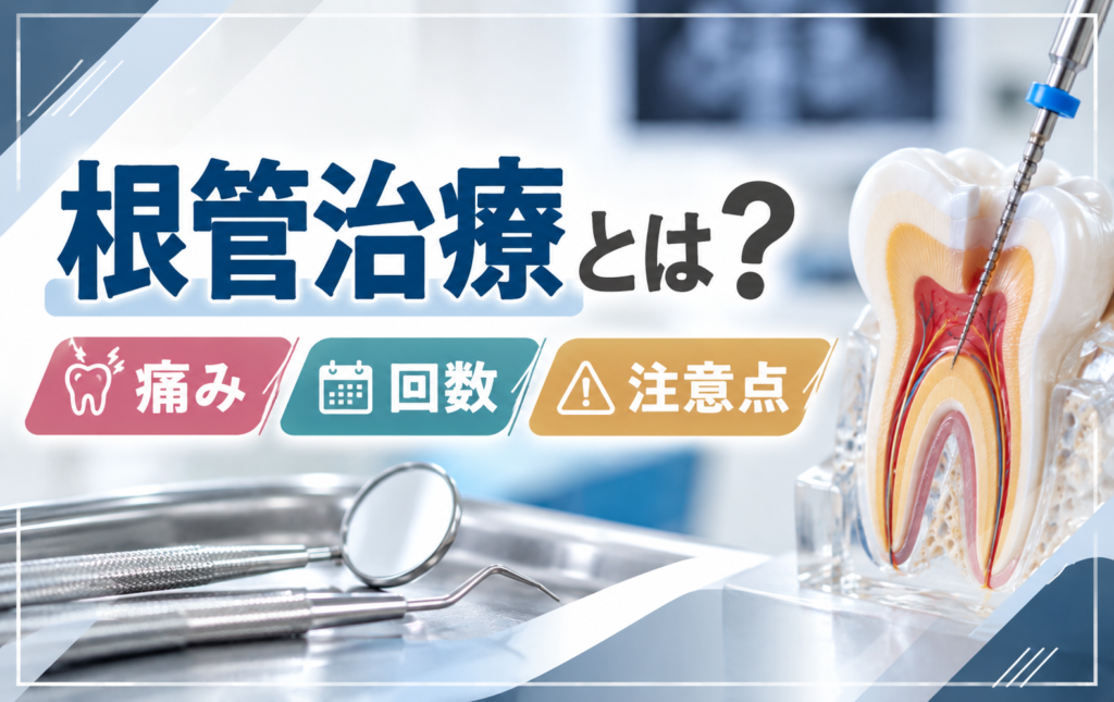 根管治療とは？痛み・回数・注意点について